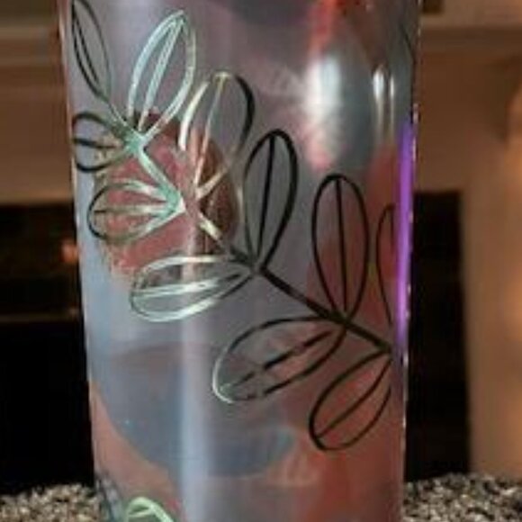 Starbucks 2020 Spring Ltd Ed Floral Glass Cold Cup 18oz EUC - Picture 2 of 6